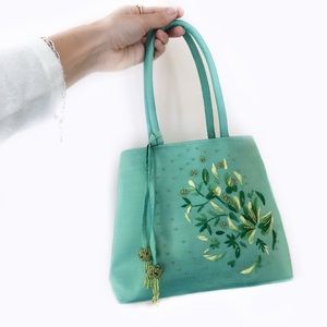 Vintage embroidered mini purse